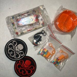 Octopus Patches and cup Accessories, badge holder, and lanyard Set NWT